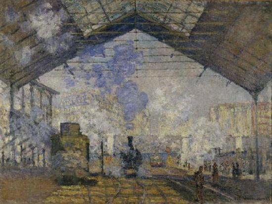 Claude Monet La Gare Saint-Lazare de Claude Monet Sweden oil painting art